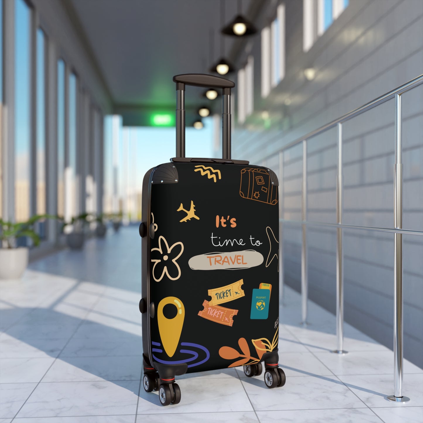 Suitcase "It's Time to travel"