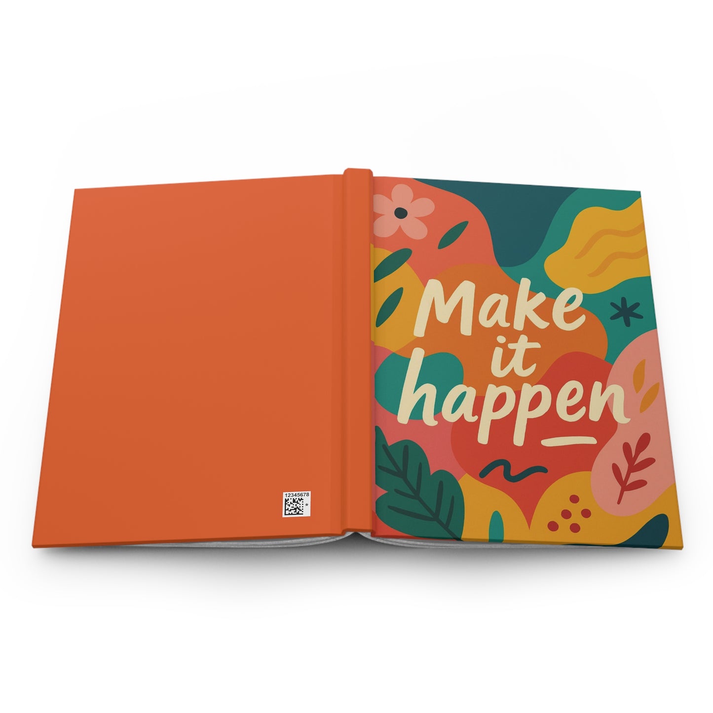 Diario de Tapa Dura Motivacional - "Haz que Suceda" - Diseño Colorido para Inspiración y Organización