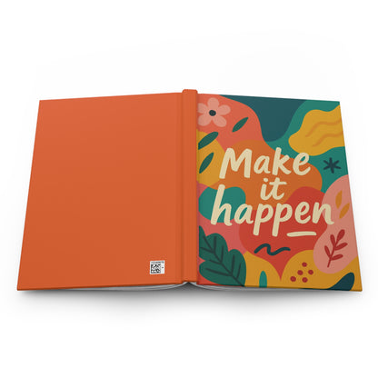 Diario de Tapa Dura Motivacional - "Haz que Suceda" - Diseño Colorido para Inspiración y Organización