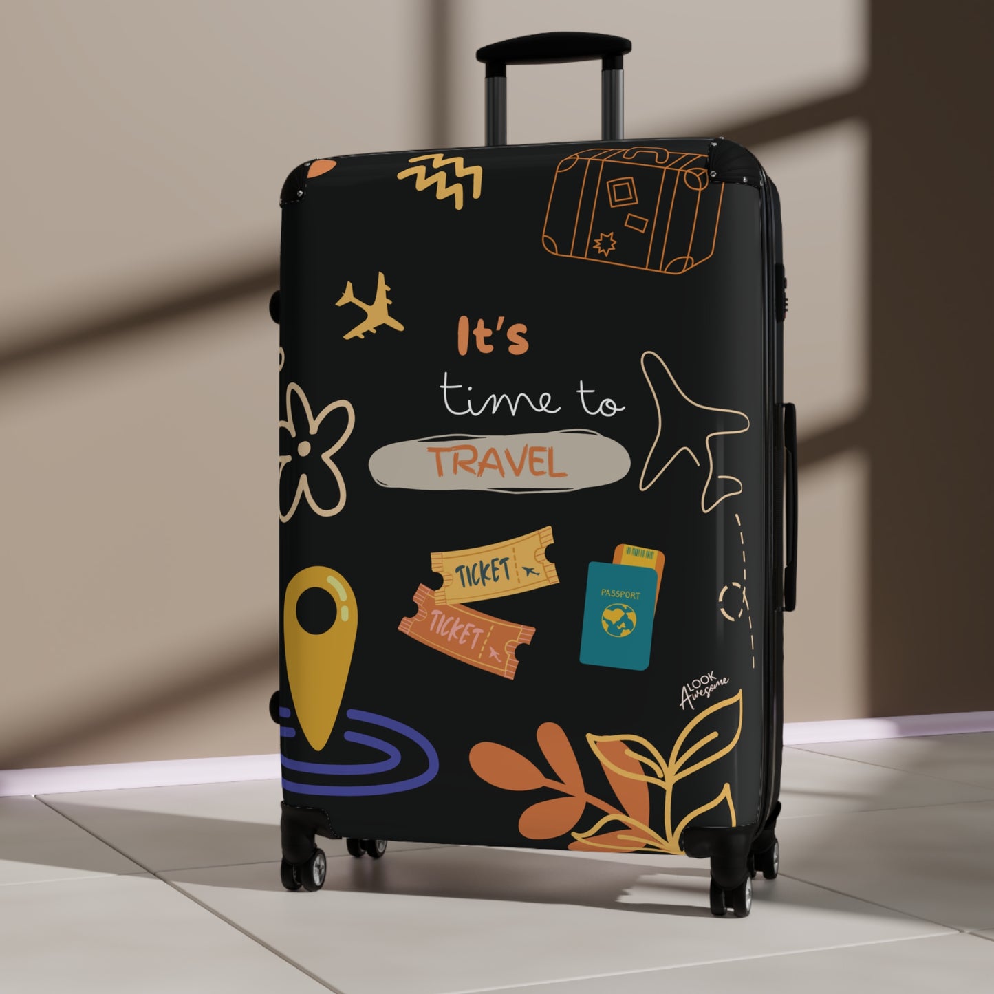 Suitcase "It's Time to travel"